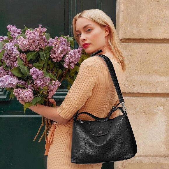 Spacious KALIDI Vegan Leather Hobo Bag - Ideal for Everyday Essentials - Picture 3 of 7